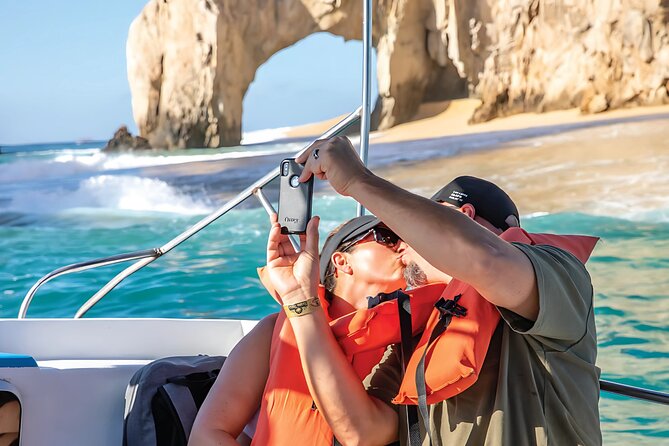 Cabo San Lucas Arch & City Tour: Glass-Bottom Boat & Tequila - The boat ride toward Cabo’s Arch
