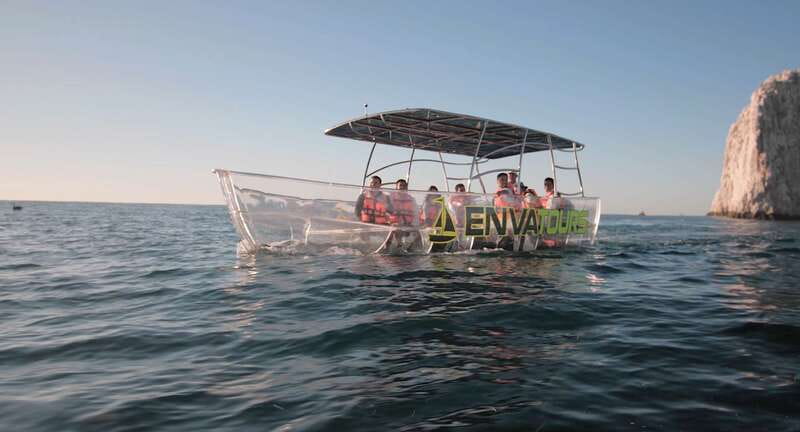 Cabo San Lucas: Glass-Bottom Boat Cruise and Tequila Tasting - A clear boat with a fast Cabo route