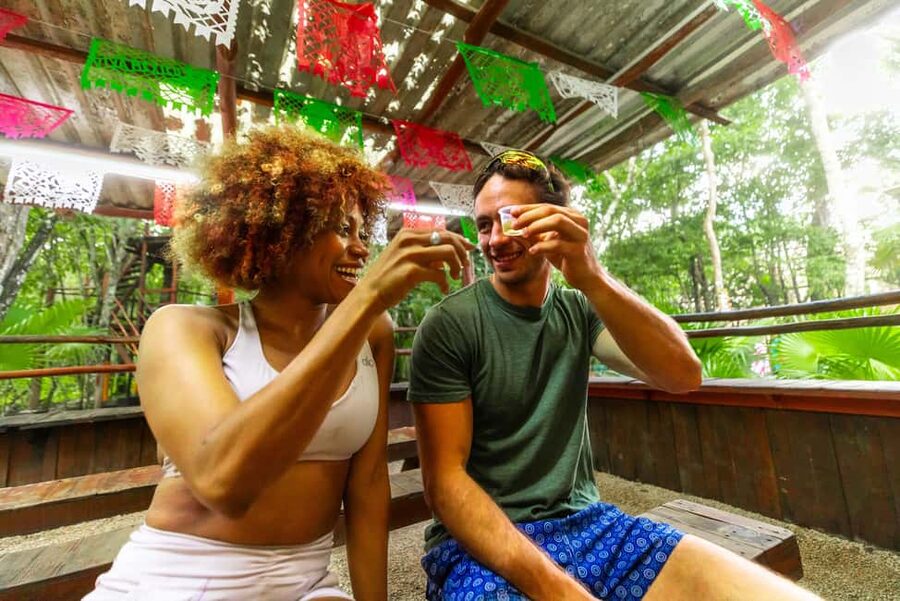 Cancún: Cenotes Adventure with Tequila Tasting & Mayan Snack - What the five-hour schedule feels like