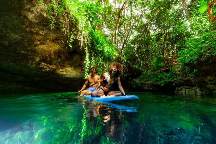 Cancún: Cenotes Adventure with Tequila Tasting & Mayan Snack - Swimming, ziplining, and platform jumps