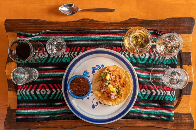 Cancun Tequila Tasting and Pairing - Dessert and four tequila-based liqueurs