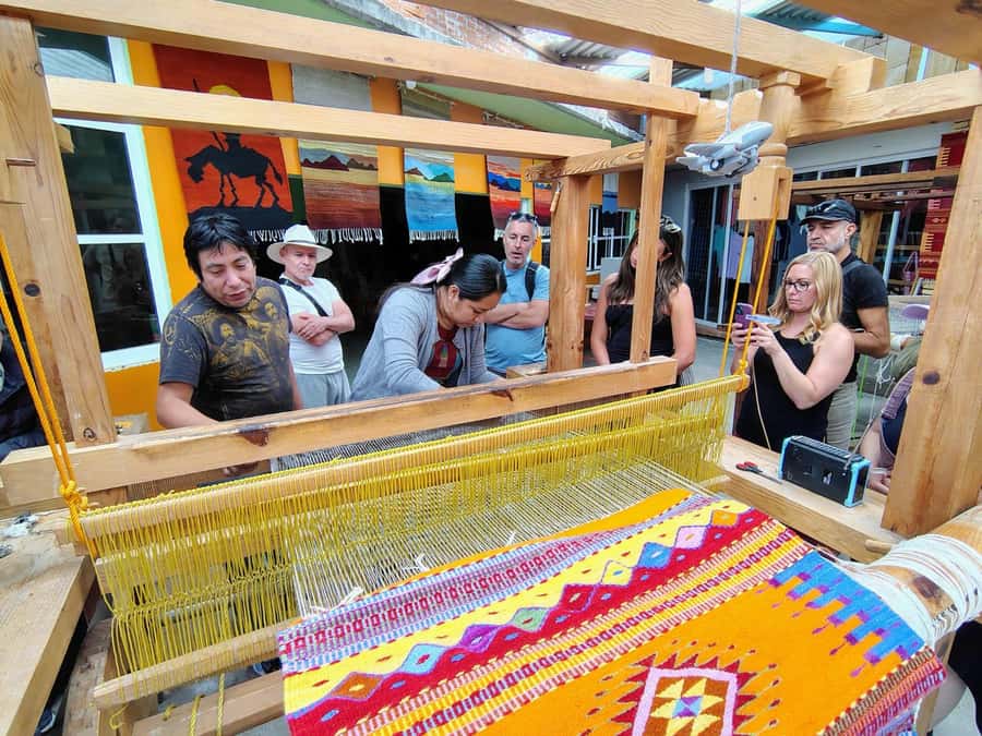Check out Hierve el Agua, Mitla, the Tule Tree, Rugs, and a Mezcal Distillery Tour - Seeing how Teotitlán rugs are made