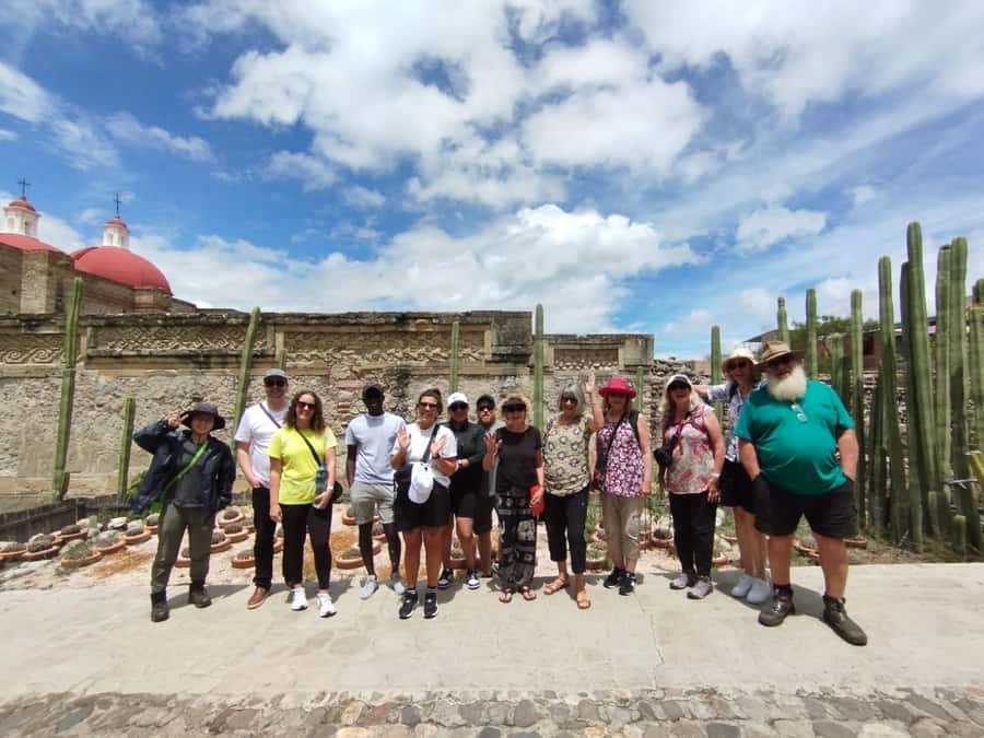 Check out Hierve el Agua, Mitla, the Tule Tree, Rugs, and a Mezcal Distillery Tour - Mitla’s Zapotec stonework
