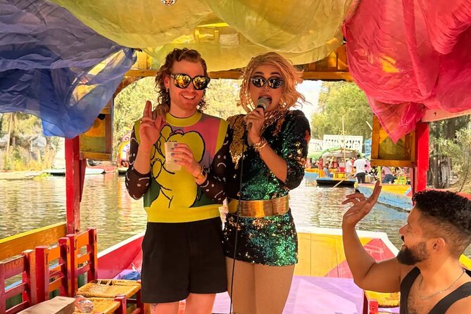 Drag Boat Party in Xochimilco with Tequila and Queens - The trajinera and the canals