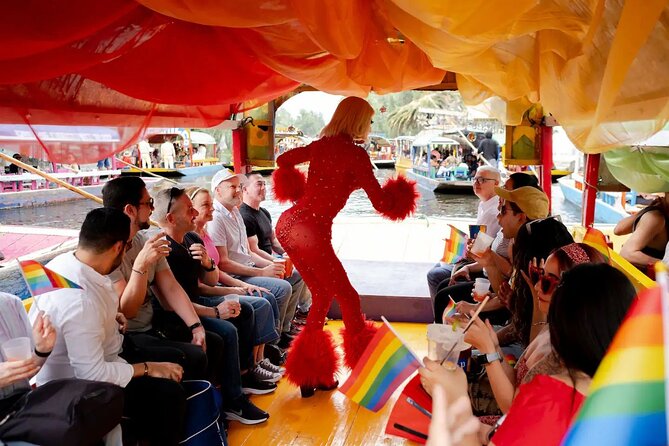 Drag Boat Party in Xochimilco with Tequila and Queens - What you get for $56.85