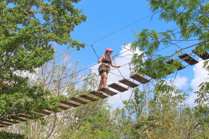 Family ATV Cenote Five Zip Lines Photos Taco Lunch Tequila Taste - The ATV ride through the jungle