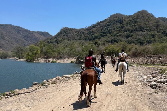Horseback Riding & Swim: Tequila Tasting, BBQ & Margaritas - Riding beside the Mascota River