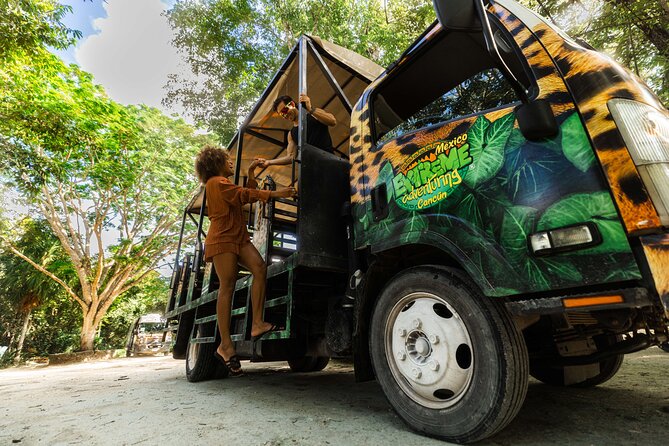 Horseback Riding with ATV, Zipline, Cenote and Tequila Tasting - Three ziplines above the trees