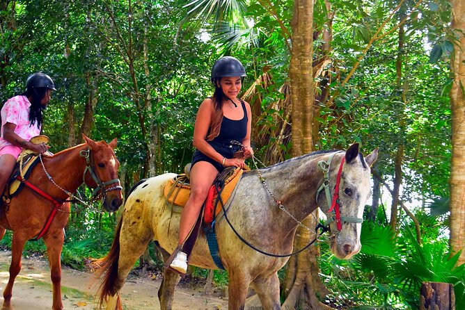 Horseback Riding with ATV, Zipline, Cenote and Tequila Tasting - Swimming at Cenote Verde Lucero