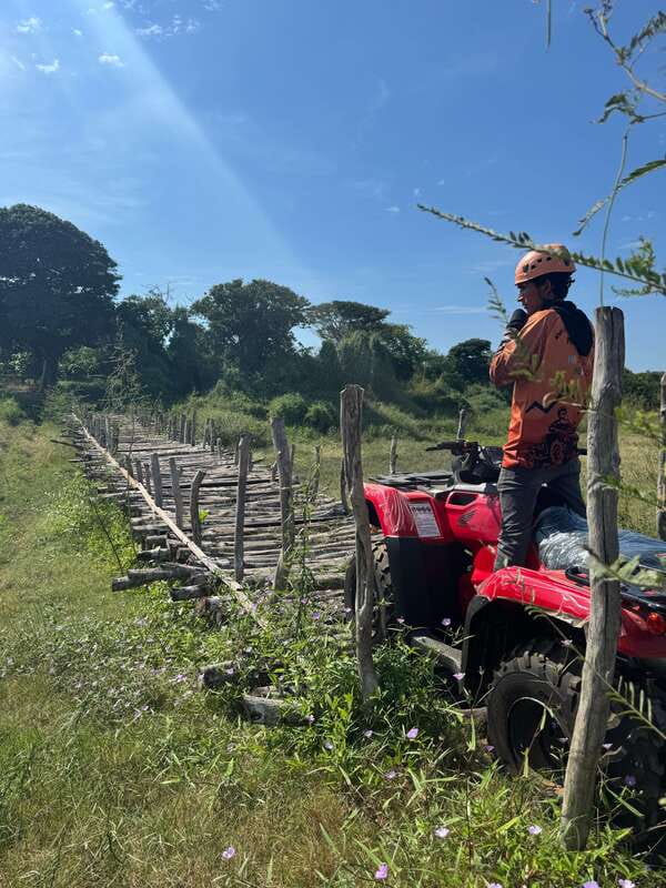 Mazatlán: Beach & Jungle ATV Tour w/ Lunch & Tequila Tasting - Getting set up with a helmet, goggles, and an ATV