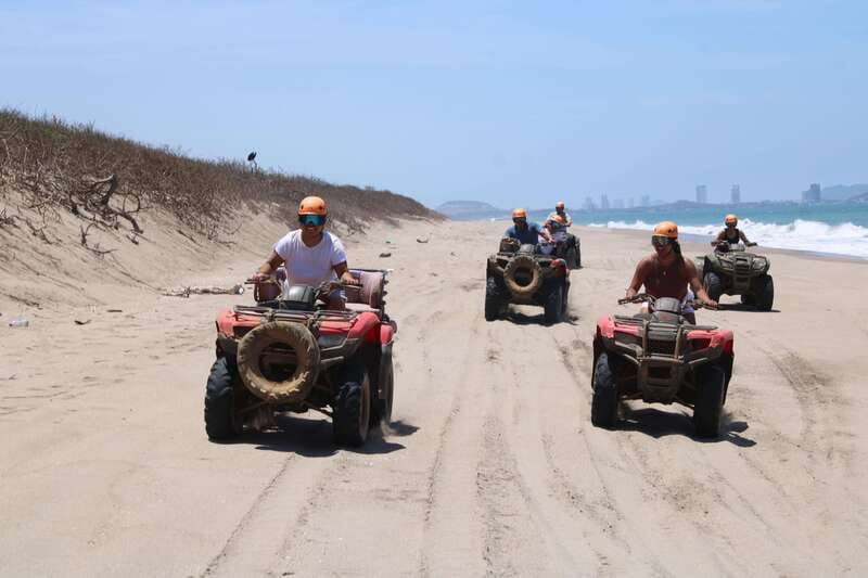 Mazatlán: Beach & Jungle ATV Tour w/ Lunch & Tequila Tasting - Tasting tequila made from agave on the property