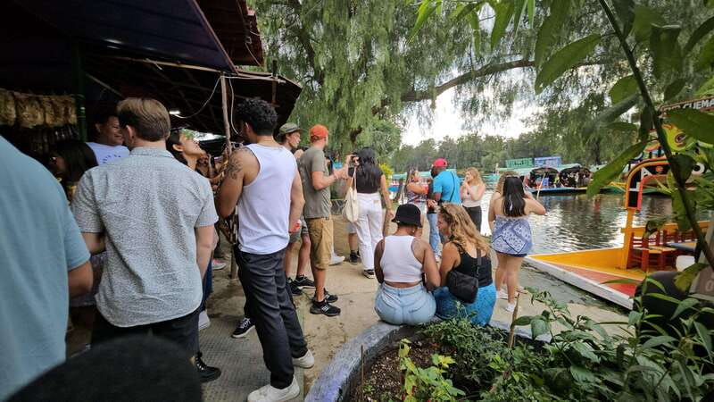 Mexico: Xochimilco Boat Party with Tequila Shots - Arriving at Embarcadero Cuemanco