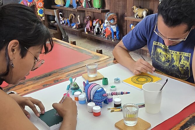 Mezcal and Canvas - Painting Zapotec Grecas in an Alebrije Gallery