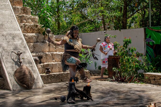 Otoch Cozumel Mayan Cultural Tour with Cenote, Tastings & Tequila - The purification ceremony and Mayan dance