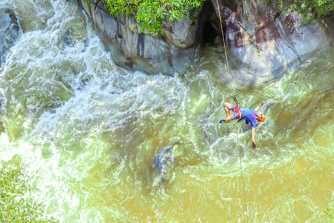 Puerto Vallarta Best Zipline Canopy + Tequila and Speed Boat Ride - Swimming, kayaks, waterslides, and animal encounters