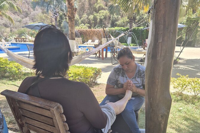 Volcanic Hot Springs, Foot Massage, Tequila & Mex BBQ - A Fifteen-Minute Foot Massage By The Pool